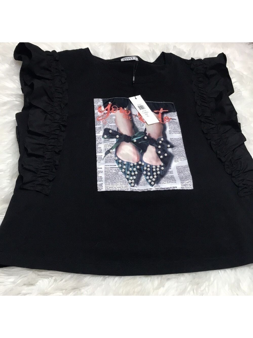 Why Dress Ruffled Top Sz X-Large - Picture 10 of 10